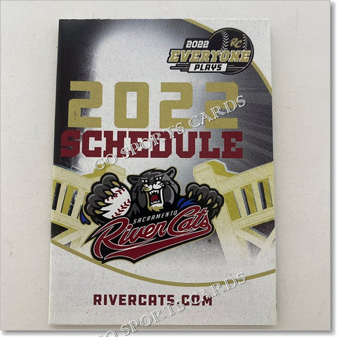 2022 Sacramento River Cats Pocket Schedule 