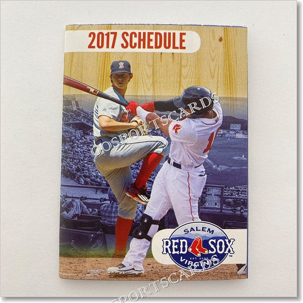 2017 Salem Red Sox Pocket Schedule