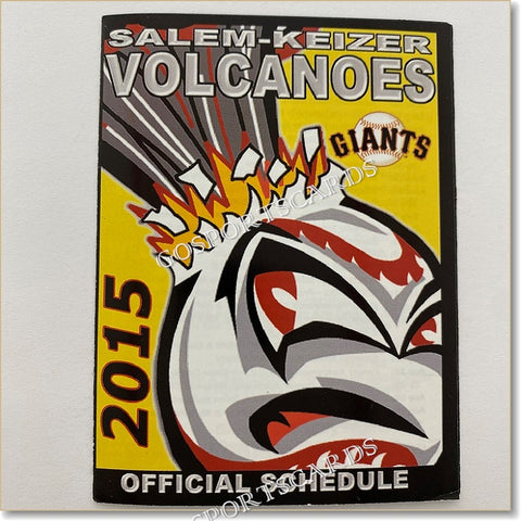 2015 Salem Keizer Volcanoes Pocket Schedule