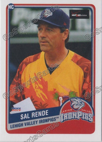 2013 Lehigh Valley IronPigs SGA 2nd Sal Rende