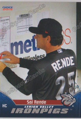 2015 Lehigh Valley IronPigs Sal Rende 1st