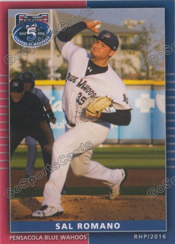 2016 Pensacola Blue Wahoos Sal Romano