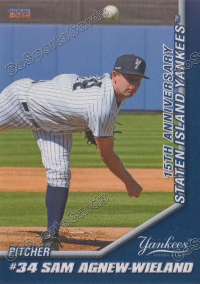 2014 Staten Island Yankees Sam Agnew Wieland