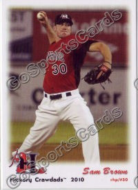 2010 Hickory Crawdads Sam Brown