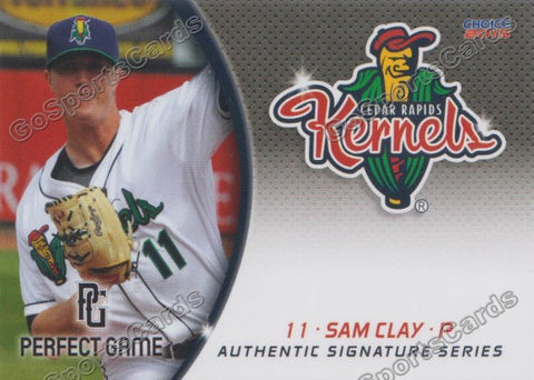 2015 Cedar Rapids Kernels Sam Clay