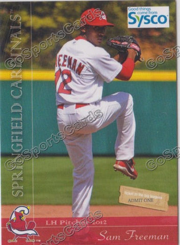 2012 Springfield Cardinals SGA Sam Freeman