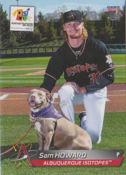 2018 Albuquerque Isotopes SGA Sam Howard