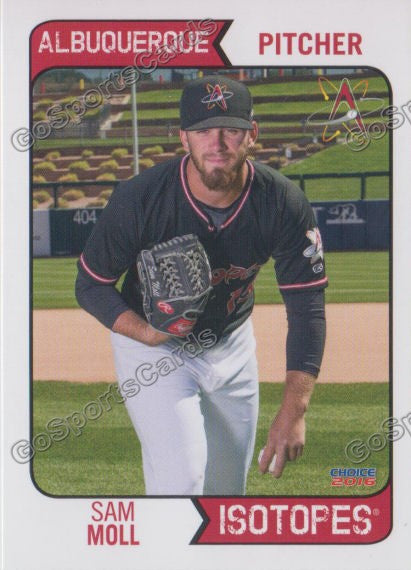 2016 Albuquerque Isotopes Sam Moll