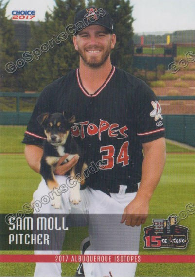 2017 Albuquerque Isotopes Sam Moll