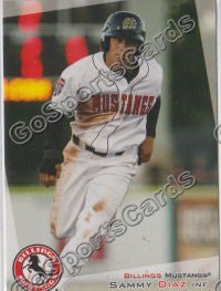 2012 Billings Mustangs Sammy Diaz