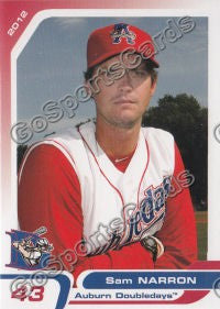 2012 Auburn Doubledays Sam Narron