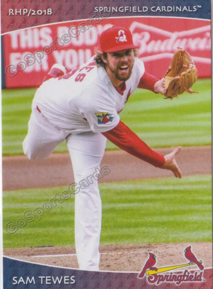 2018 Springfield Cardinals SGA Sam Tewes