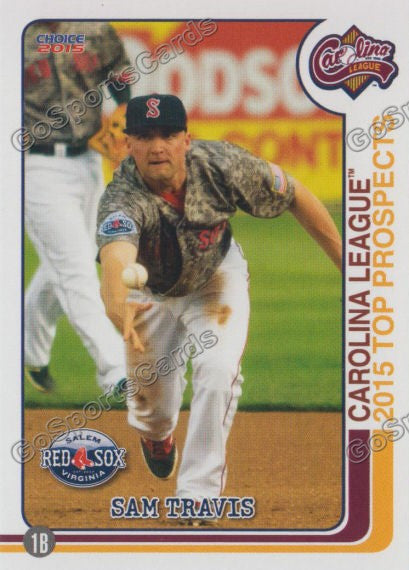 2015 Carolina League Top Prospect Sam Travis