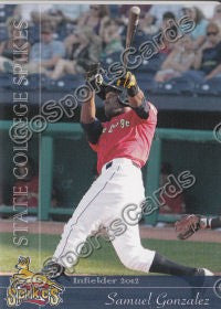 2012 State College Spikes Samuel Gonzalez