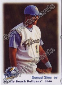 2010 Myrtle Beach Pelicans Samuel Sime