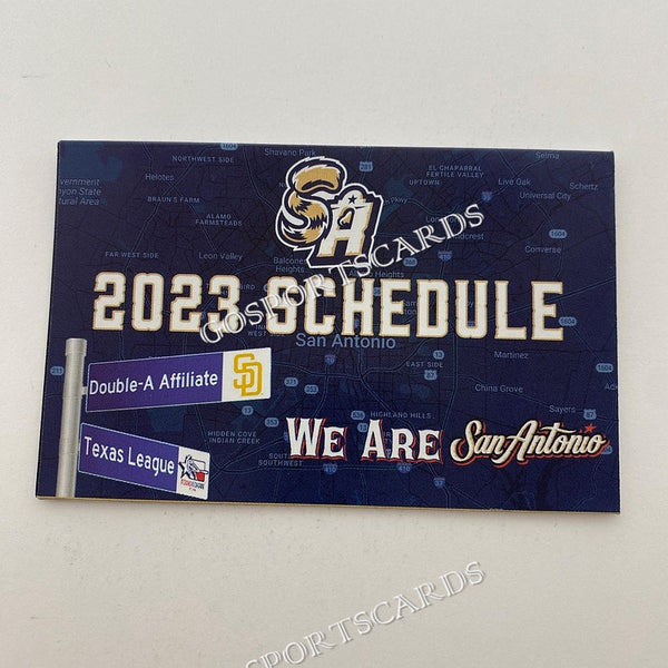 2023 San Antonio Missions Pocket Schedule