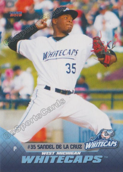 2019 West Michigan Whitecaps Sandel De La Cruz