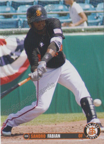 2018 San Jose Giants Sandro Fabian