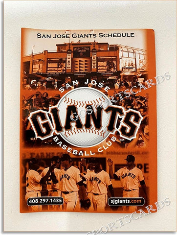 2014 San Jose Giants Pocket Schedule