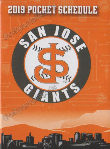 2019 San Jose Giants Pocket Schedule