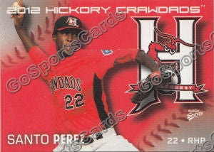 2012 Hickory Crawdads Santo Perez