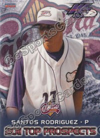2011 Carolina League Top Prospects Santos Rodriguez