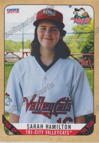2016 Tri City ValleyCats Sarah Hamilton