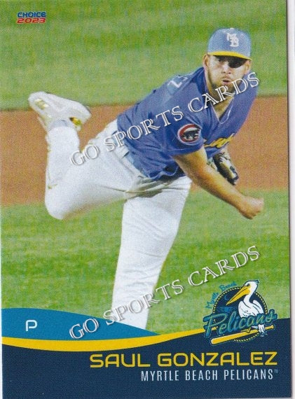 2023 Myrtle Beach Pelicans Saul Gonzalez