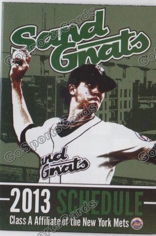 2013 Savannah Sand Gnats Pocket Schedule
