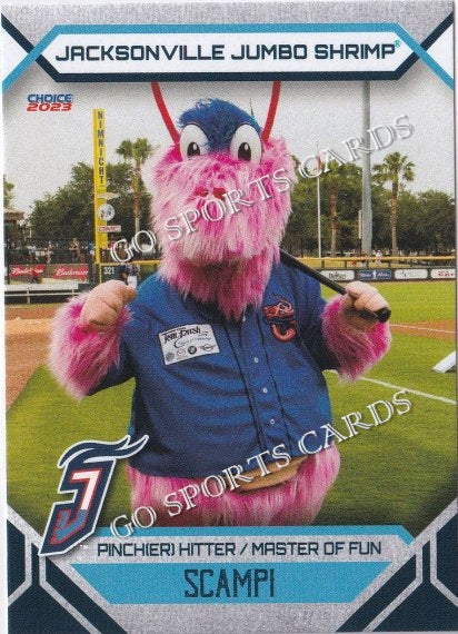 2023 Jacksonville Jumbo Shrimp Scampi Mascot