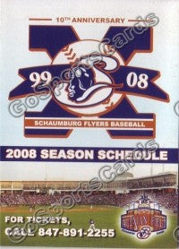 2008 Schaumburg Flyers Pocket Schedule
