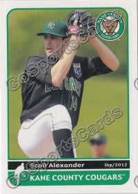 2012 Kane County Cougars Scott Alexander
