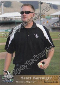 2011 Missoula Osprey Scott Barringer