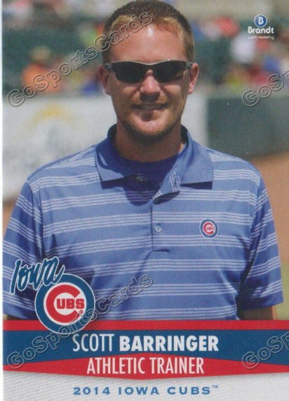 2014 Iowa Cubs Scott Barringer
