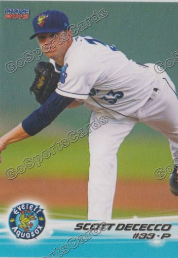 2012 Everett AquaSox Scott Dececco