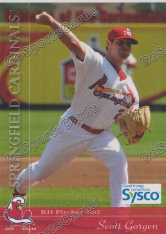 2012 Springfield Cardinals SGA Scott Gorgen