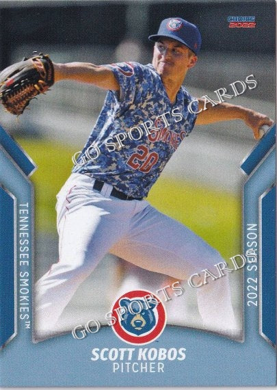 2022 Tennessee Smokies Scott Kobos – Go Sports Cards