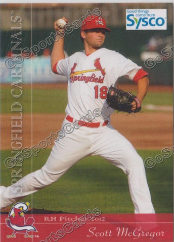 2012 Springfield Cardinals SGA Scott McGregor
