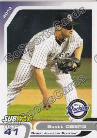 2012 Grand Junction Rockies Scott Oberg
