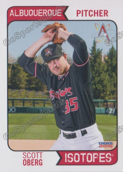 2016 Albuquerque Isotopes Scott Oberg