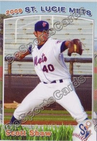 2009 St Lucie Mets Scott Shaw