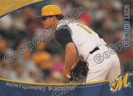 2012 Montgomery Biscuits Scott Shuman