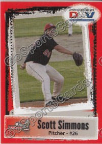 2011 Battle Creek Bombers DAV Scott Simmons