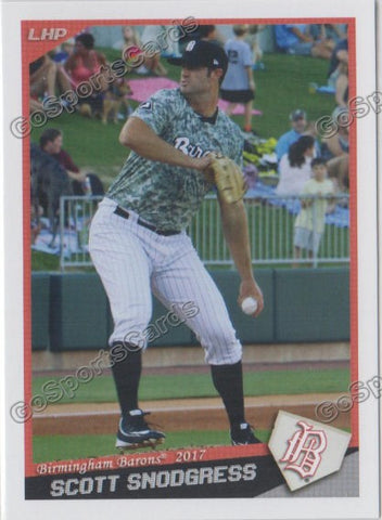 2017 Birmingham Barons Scott Snodgress