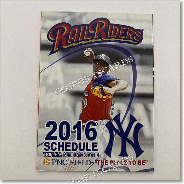 2016 Scranton Wilkes Barre RailRiders Pocket Schedule