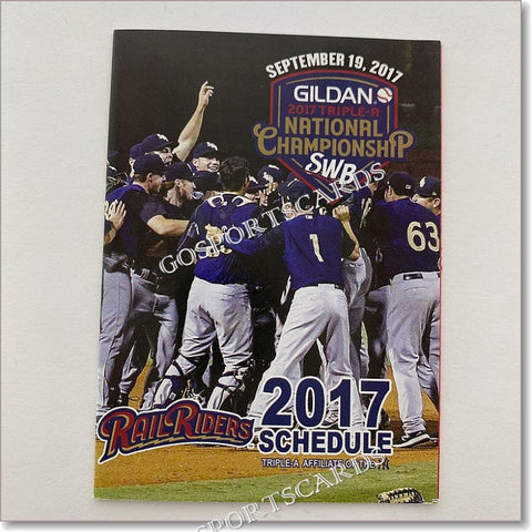 2017 Scranton Wilkes Barre RailRiders Pocket Schedule
