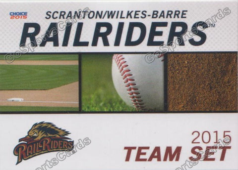 2015 Scranton Wilkes Barre RailRiders Header Checklist