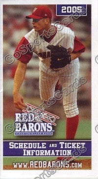 2006 Scranton Wilkes Barre Red Barons Pocket Schedule (Gavin Floyd)