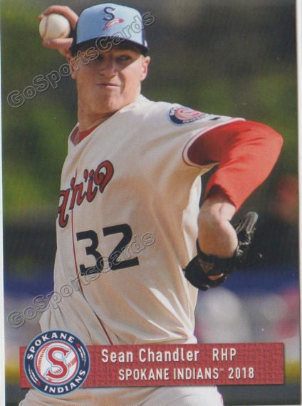 2018 Spokane Indians Sean Chandler