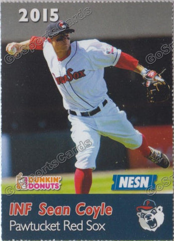 2015 Pawtucket Red Sox SGA Dunkin Donuts Sean Coyle